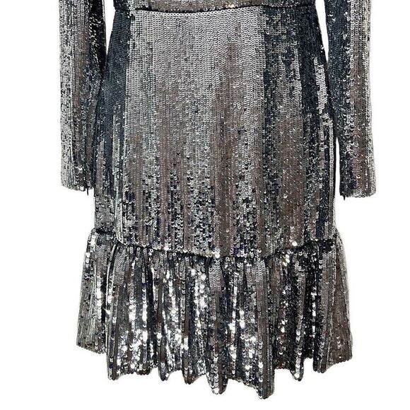 NWT Michael MICHAEL KORS Sequined Georgette Dress - Picture 9 of 16